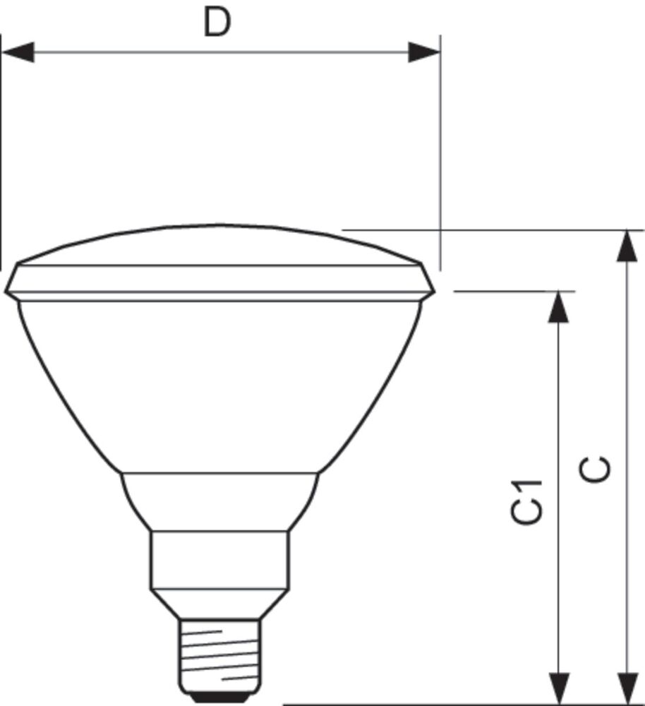 Philips Bombilla de luz infrarroja con reflector - 11579915