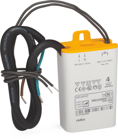 Transformador electrónico Niko Sistema de iluminación de bajo voltaje - 320-00107