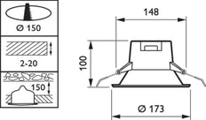 Philips Ledinaire Downlight/Spotlight - 30664399