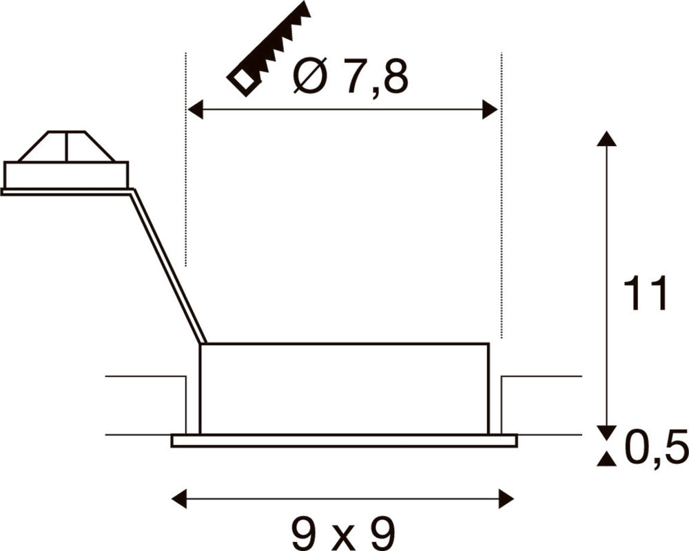 SLV Nuevo Tria Downlight/Spotlight/Floodlight - 111720