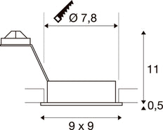 SLV Nuevo Tria Downlight/Spotlight/Floodlight - 111720
