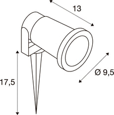SLV Nautilus Accesorio de iluminación para jardín/sendero - 227410