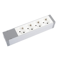 Toma de corriente de mesa con 4 tomas de mosaico 16A 230V IP20 - 073421