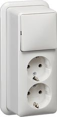 Gira Interruptor Combi Con Doble Toma De Corriente Y Toma De Tierra - 018611