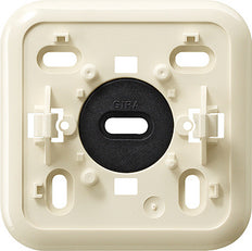 Gira Placa de montaje simple Click-It Montaje en superficie Crema Blanco - 008110 [5 piezas]