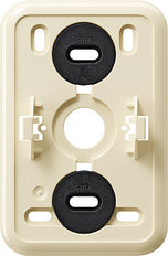 Gira Placa de montaje Click-It Enchufe de pared de 2 vías Crema Blanco - 008210 [5 piezas]