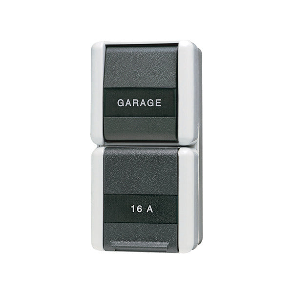 Interruptor combinado Jung WG800 con cuadro de texto y contacto de protección - 876NAW