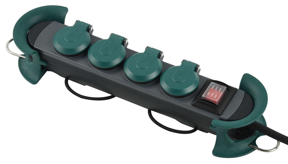 Bach Gancho Exterior 4x 230V 4m Rojo Con Cubierta Verde IP44 - 500.200