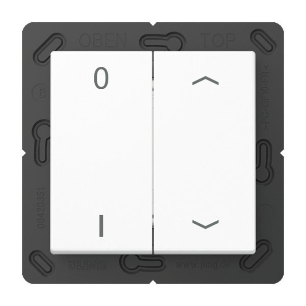 Jung Transmisor de pared inalámbrico EnOcean AS500 con símbolos 4K - ENOA595P01WW