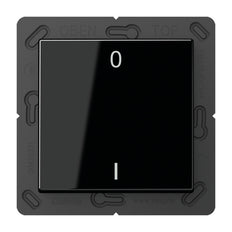 Jung EnOcean Radio Transmisor de Pared A500 Negro 2 Canales Símbolo - ENOA590-01SW