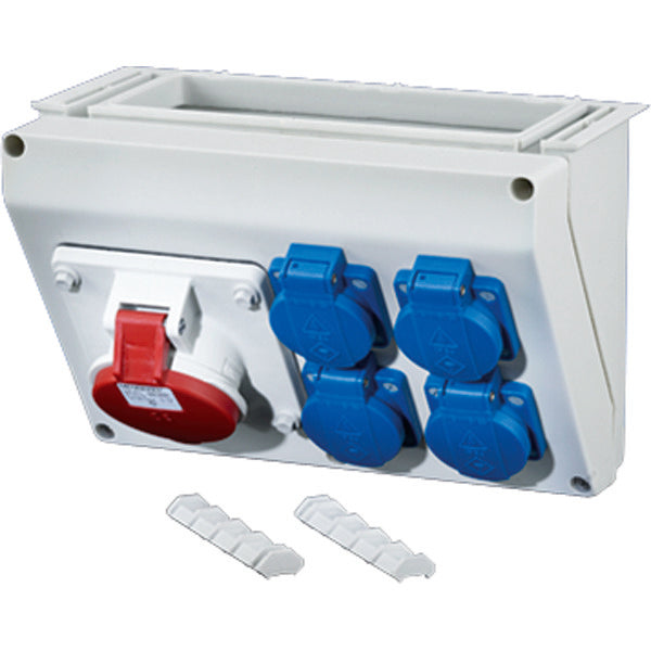 Hensel Enystar Caja de conexiones WM2 1x16A 5p 400V 2x16A 2p PE - FP CB 216