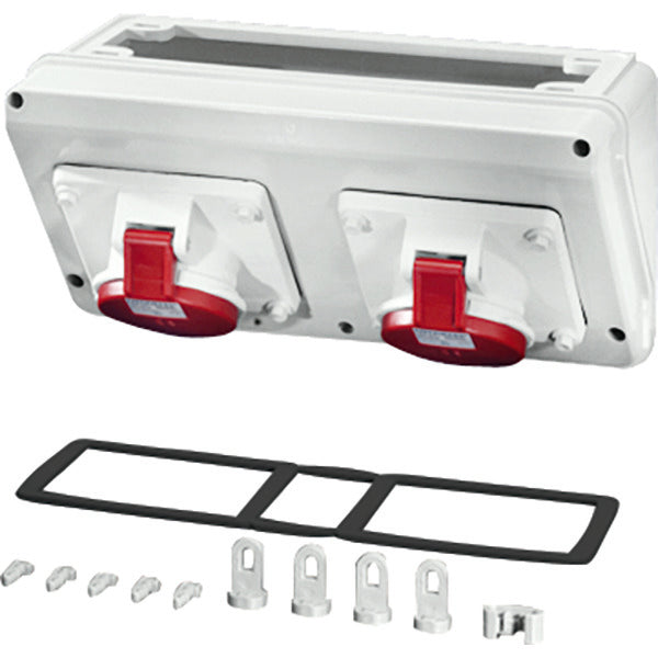 Hensel MI CB 11 Caja de conexiones IP44 2x16A 5P 400V 6H CEE - Mi CB 11