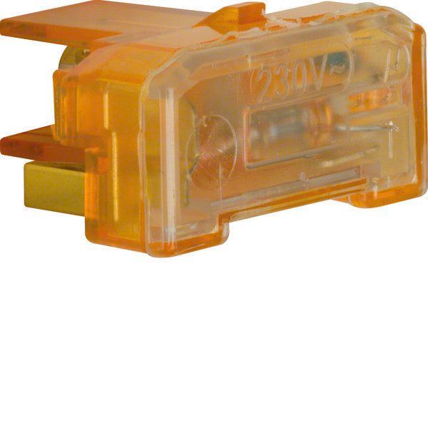 Hager Berker Elemento de lámpara de neón con terminal N IP44 Naranja 0,4MA - 167504