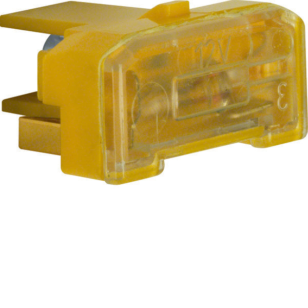 Hager Berker Elemento luminoso amarillo 12V 65mA con terminal N - 167602