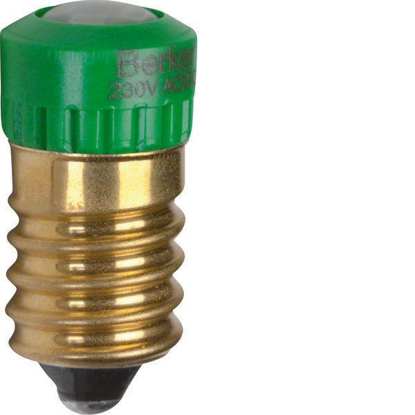 Hager Berker Lámpara LED E14 Accesorio de control de luz verde - 167903