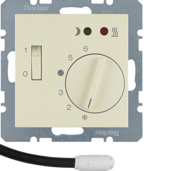 Termostato de suelo radiante Hager Berker con interruptor de contacto - 20348982