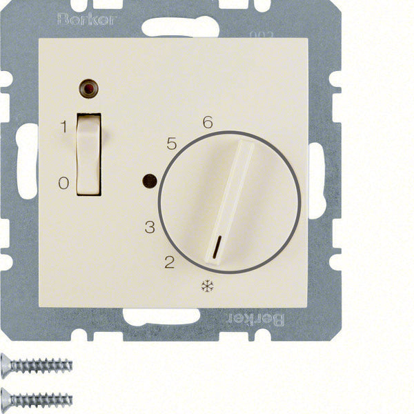 Termostato de ambiente Hager Berker 24V con interruptor de contacto NC - 20318982