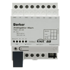 Hager Berker Actor Analógico 4-Gang Dispositivo Sistema KNX Gris Claro - 75514001