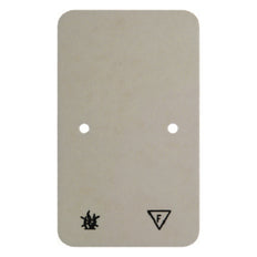 Hager Berker Placa base ignífuga de doble zócalo para montaje en superficie Blanca - 105340