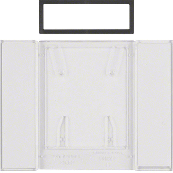 Hager Berker B.IQ 4-Gang Botón Campo Transparente Claro - 75900081