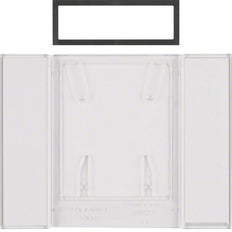Hager Berker B.IQ 4-Gang Botón Campo Transparente Claro - 75900081