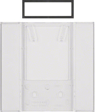 Hager Berker B.IQ 5-Gang Transparente Translúcido Pulsador Sensor de Campo - 75900082