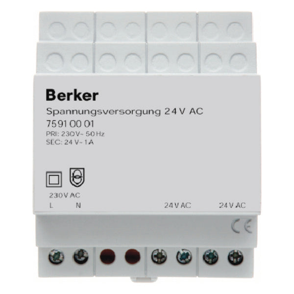 Hager Berker Fuente de alimentación 24V AC DIN Gris claro KNX/EIB - 75910001