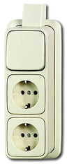 ABB Combinación de interruptor de 3 vías y toma de corriente Busch-Jaeger - 2CKA001686A0014