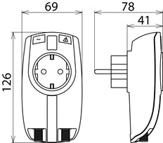 DEHN Protector 230 TV Supresor de sobretensiones con adaptador combinado - 909300