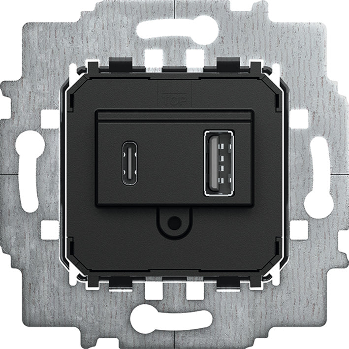 ABB Busch-Jaeger 6475U Adaptador de toma de corriente USB-A y USB-C - 2CKA006400A0398