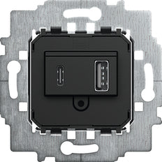 ABB Busch-Jaeger 6475U Adaptador de toma de corriente USB-A y USB-C - 2CKA006400A0398
