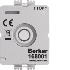 Módulo LED Hager Berker 230V para interruptor giratorio sin conductor N - 168001