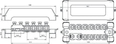 Barra equipotencial Dehn K12 Pas 11AK - 563200