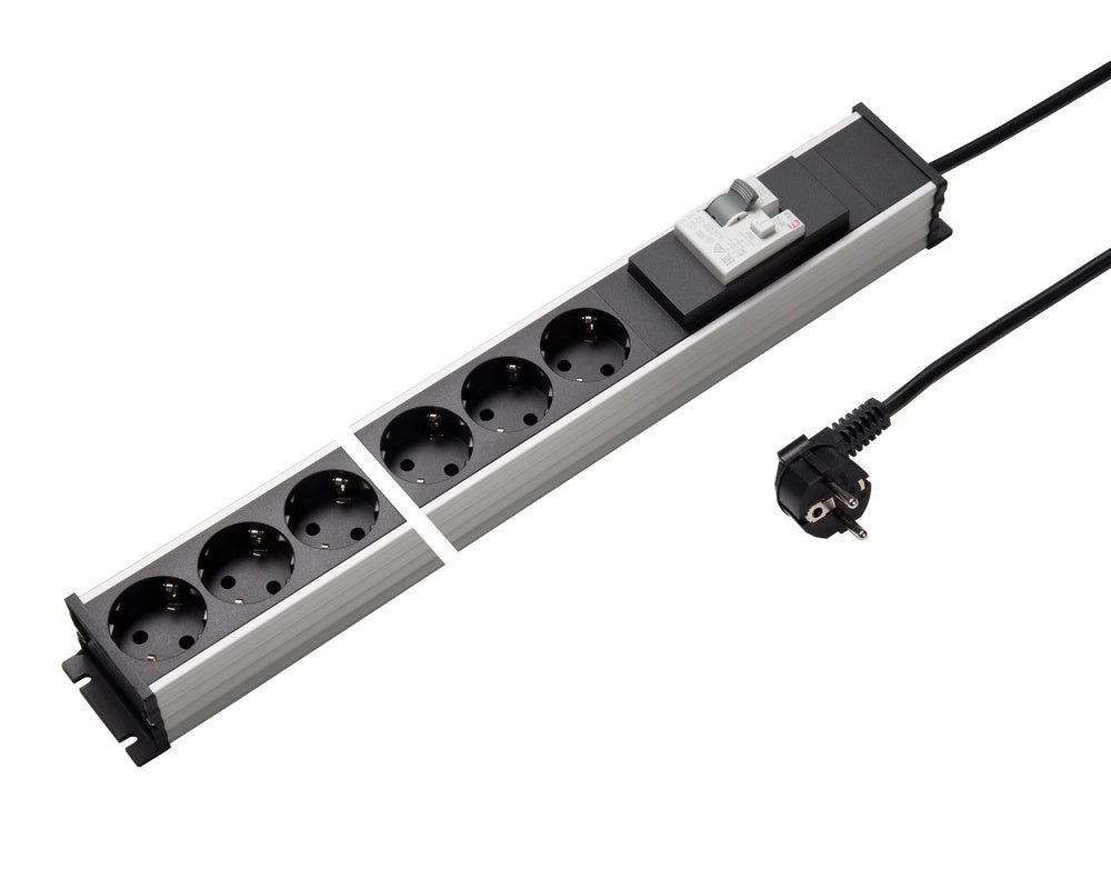 Martin Kaiser Regleta de 6 vías GFCI 16A Cable de persiana - 1337KZL6SW3 [10 Piezas]