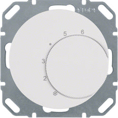 Termostato Hager Berker con contacto inversor Blanco R1 R3 - 20262089