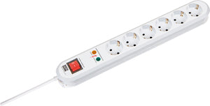 Toma de mesa inteligente Bachmann 6x230V Protección contra sobretensiones 1,5m - 381.2501K