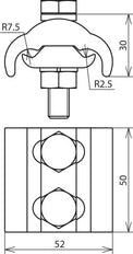 Accesorio de Conexión Paralela FV Dehn Cobre Galvanizado - 306106
