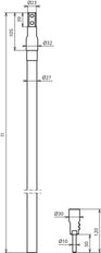 Dehn HVI Conductor de Potencia D 27mm Cu Negro Con Elementos de Conexión - 819165