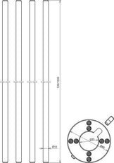 Juego Dehn De Fijación Para Varillas Terminales Laterales De Aire StSt D10mm - 819184