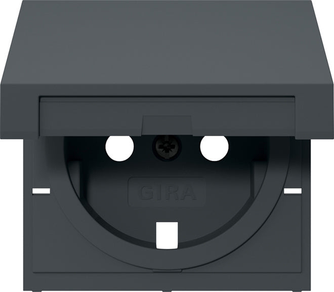 Gira Sistema de tapa de salida Schuko 55 Antracita - 492228