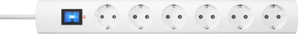 Regleta de protección contra sobretensiones de 6 vías Kopp Universal Plus Blanca - 233202008