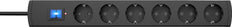 Kopp Universal Plus 6-Way Surge Protector Socket Grey - 233205001