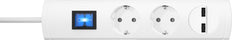 Kopp UNOversal Plus Enchufe de Mesa de 2 Vías con Interruptor y USB - 233502007
