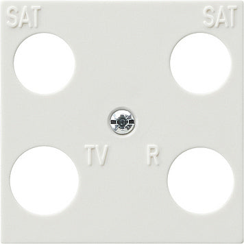 Gira S-Color Placa de cubierta simétrica de 4 vías Blanco puro - 025840