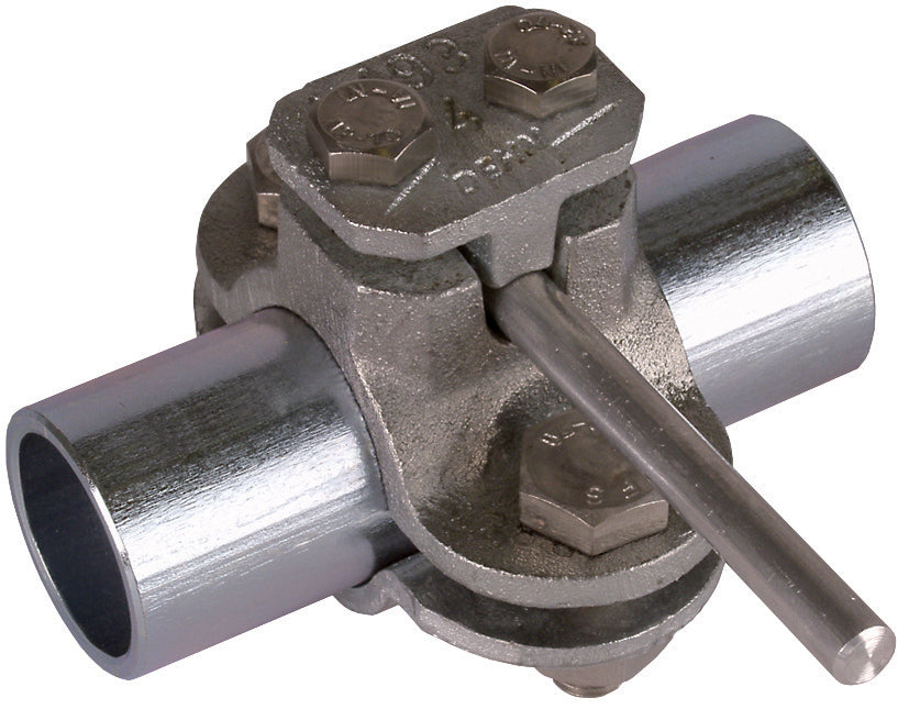 Pinza para tubo de puesta a tierra Dehn D 21mm con abrazadera de conexión Rd 4-10mm - 407012