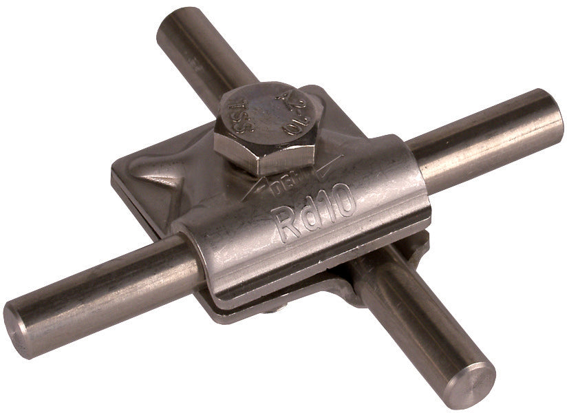 Abrazadera Dehn MV Con Tornillo Hexagonal 10mm Acero Inoxidable - 391059