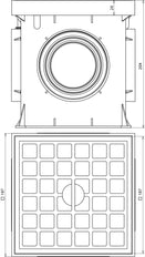 Dehn UF Caja de plástico para juntas de prueba 197x197x204mm Sin junta de prueba - 549051