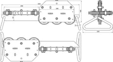 Dehn Enderezadora De Alambre St Gal Zn Para Rd 7-10mm Con 10 Poleas Guía - 597005