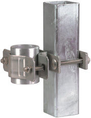 Abrazadera de raíl de acero inoxidable Dehn para tubos D50mm y perfil D50x50mm - 105356
