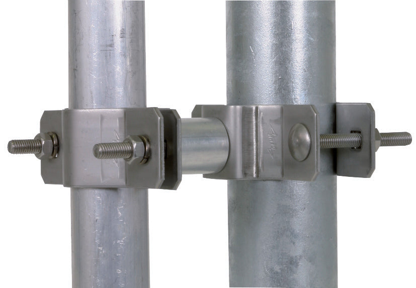 Abrazadera de fijación Dehn BSC D40 D45.65 V2A para tubos con espaciador - 105161